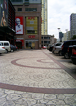 彩色壓模混凝土