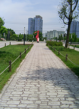 彩色壓模混凝土