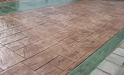 彩色壓模混凝土